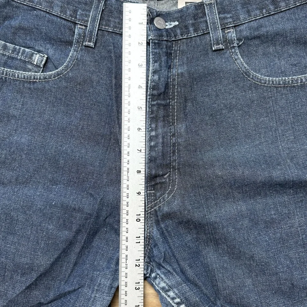 Vintage Levi's‎ SilverTab Jeans Men 33x26 Blue Dark Wash Baggy Made USA (Hemmed)